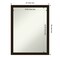 Amanti Art Non-Beveled Wood Wall Mirror, Espresso Brown Frame